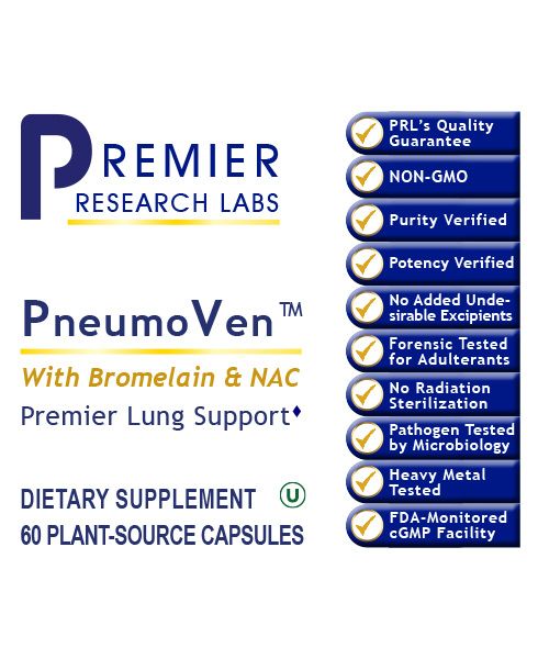 Supplements: PneumoVen for Lung Support with NAC